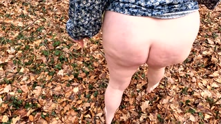 Pussyclips walking in the forest