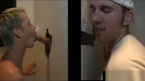 Gay sucks straight guy in gloryhole