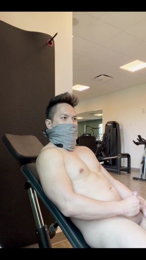 Mastarbating in the Gym