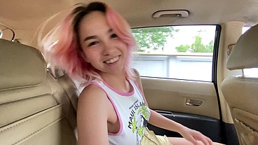 Walking around the city with a vibrator inside 2