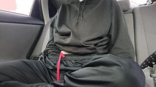 Ftm has noisy risky public whining ejaculation in camper