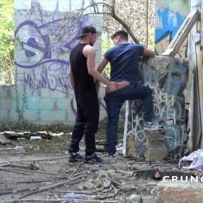 Filip fucked outdoor by a sexy straight boy with huge dick