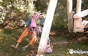 Vicky vette has some steamy backyard sex