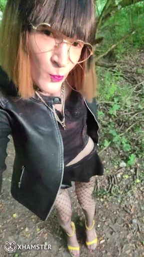 Epic Moment: 👑Whore&#039;s FanTasme, A Transvestite Slut Walks Around in a Cum Dump. ExhiBition Public CuMSLuT VaneSsaBiTCHx
