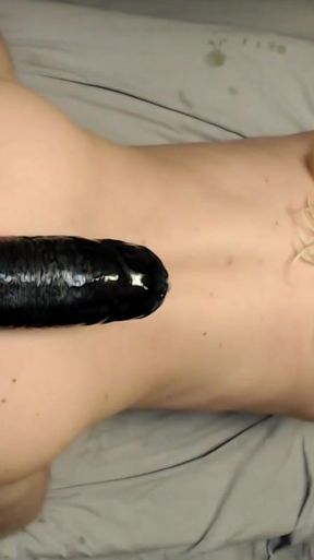 Emotional moment from &quot;Impossible 15 inch King Cock dildo&quot;