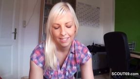 German Step-sister Helps Not Her Step-brother with Handjob