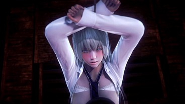 Koko tide up gets fucked standing by Futa Valmet - Jormungand Hentai Parody