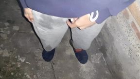 We smoke and masturbates at the same time (smoking fetish, orgasm in clothes, public masturbation)