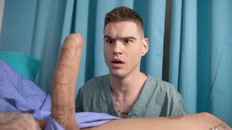 Patient Bo Sinn roughly fucks slender doctor Lev Ivankov