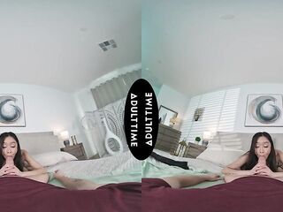 UP CLOSE VR - POV Hot Honey Jade Kimiko Struggles Taking Your HUGE Schlong! SHAKING ORGASM + CUMSHOT