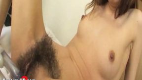 Sluttish Asian chick slurps multiple jizz loads after nail torture