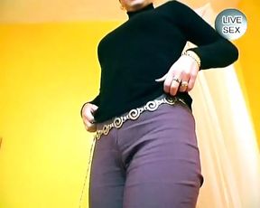 A georges German blonde deepthroating a big dick in POV