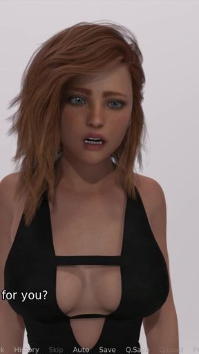 Key moment from &quot;New Neighborhood - v0.4 - Violet wore lingerie and did sexy poses&quot;