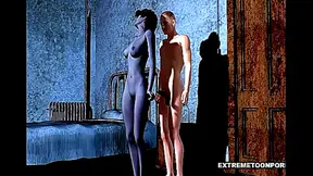 3D Vampire Vixen Riding a Horny Stud's Hard Cock