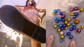 Crushing your Christmas balls in Ballet flats