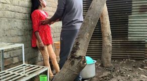 Indian Desi Bhabhi Sex in Forest - Bhabhi Was Sitting at Home in a Mood, Her Boyfriend Went Behind Her House and Fucked Ass.