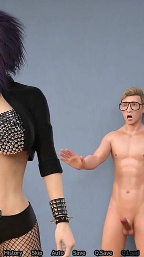 Femdom Blowjob + Ass Tongue Fuck- Sexbot #2- Gameplay