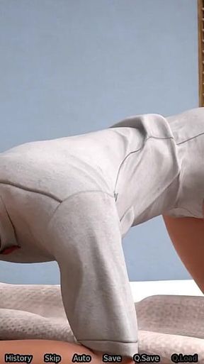 Femdom Blowjob + Ass Tongue Fuck- Sexbot #2- Gameplay