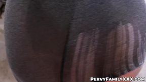 Redhead stepniece Arietta Adams gets a Christmas creampie