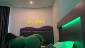 Hot amateur couple fucking hard in a hotel room