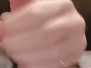 young 18 yo white boy jerks and plays with his cock