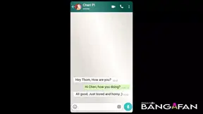 Cheating wife's secret affair with older man in hotel room