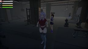 Curvy girl plays with herself in public