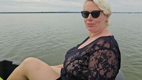 Public BJ on the pedal boat