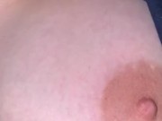 A close up of my big fat titties