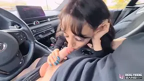 Ronnie Violet And Alex Jett - Petite Brunette Gets A Car