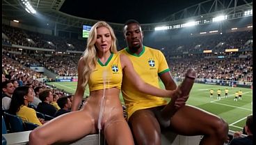 The BEST INTERRACIAL &quot_ WORLD CUP 2026 &quot_ (((( Brazilian GIRLS   5 BBC )))) I&rsquo_m a whore and I had a gangbang with 5 Black African men in public during the World Cup_ I charge 100 dollars [AI Generated]