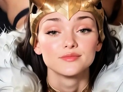 Black-haired busty loki cosplayer and asians titfucking cock