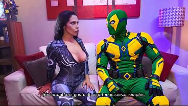 Stepmonster pounds stepson's big cock in cosplay getup