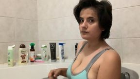 Hot Shower Tease in Panties & Bra 💦 Little Surprise at the End