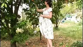 Mature woman seduces younger lady to a secluded spot and starts finger her