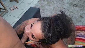 morena tatuada cheia de tesao depois de fumar deu o cuzinho no pelo pro magrinho dotado que gozou quatro vezes na me foda