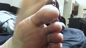 Giantess Teases and Ignores Teenie on Foot Stool POV 1080