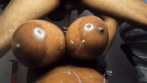 BBW suck my cock with huge boobs
