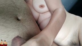 wife talking to cuckold about the time she stay with another man on the beach
