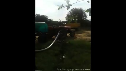 Indian Guys Bathing Fun