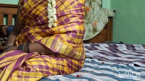 Tamil beauty cheats on hubby, seduces ex-lover in saree, wild threesome.