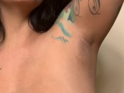 Shaving my armpits and getting them nice and smooth for you