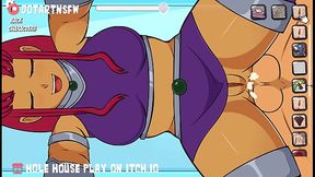 Starfire Big Ass Full Scene Creampie Compliation - Hole House Game [Rule 34, Cartoon, Hentai]