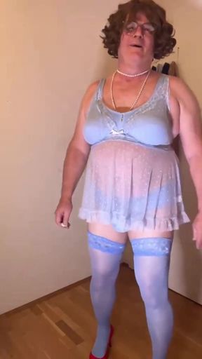 Sissy Blue Dessous