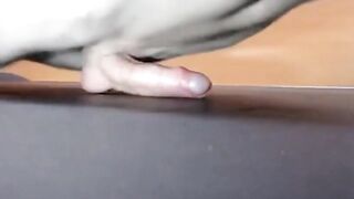 Pushups humping cum closeup