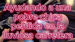 Asmr - Ayudando A Una Pobre Chica En La Lluviosa Carretera