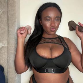 Two Dildo Sucking and Fucking