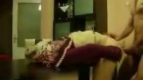 Petite Arabian 18 yo wife in hijab gets fucked doggystyle