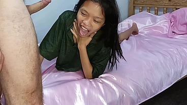 How to make your very own pornstar - find homeless cute Asian girl from dirty slum, feed her, wash, shave, make tests and there she is!
