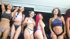 Latina twerking and self-pleasure combo